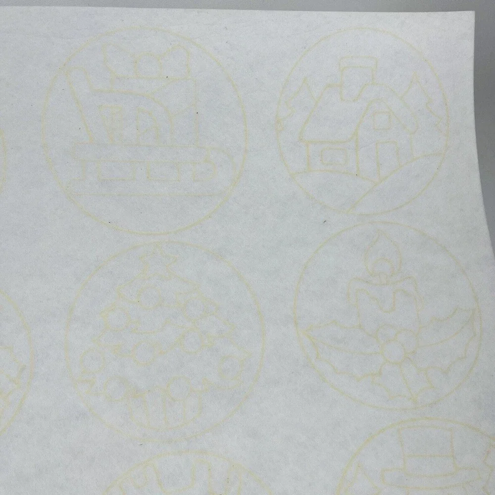 Puff N Paint Ornaments #7691‎ Tri-Chem Chart Picture To Paint Christmas 1986 Vtg